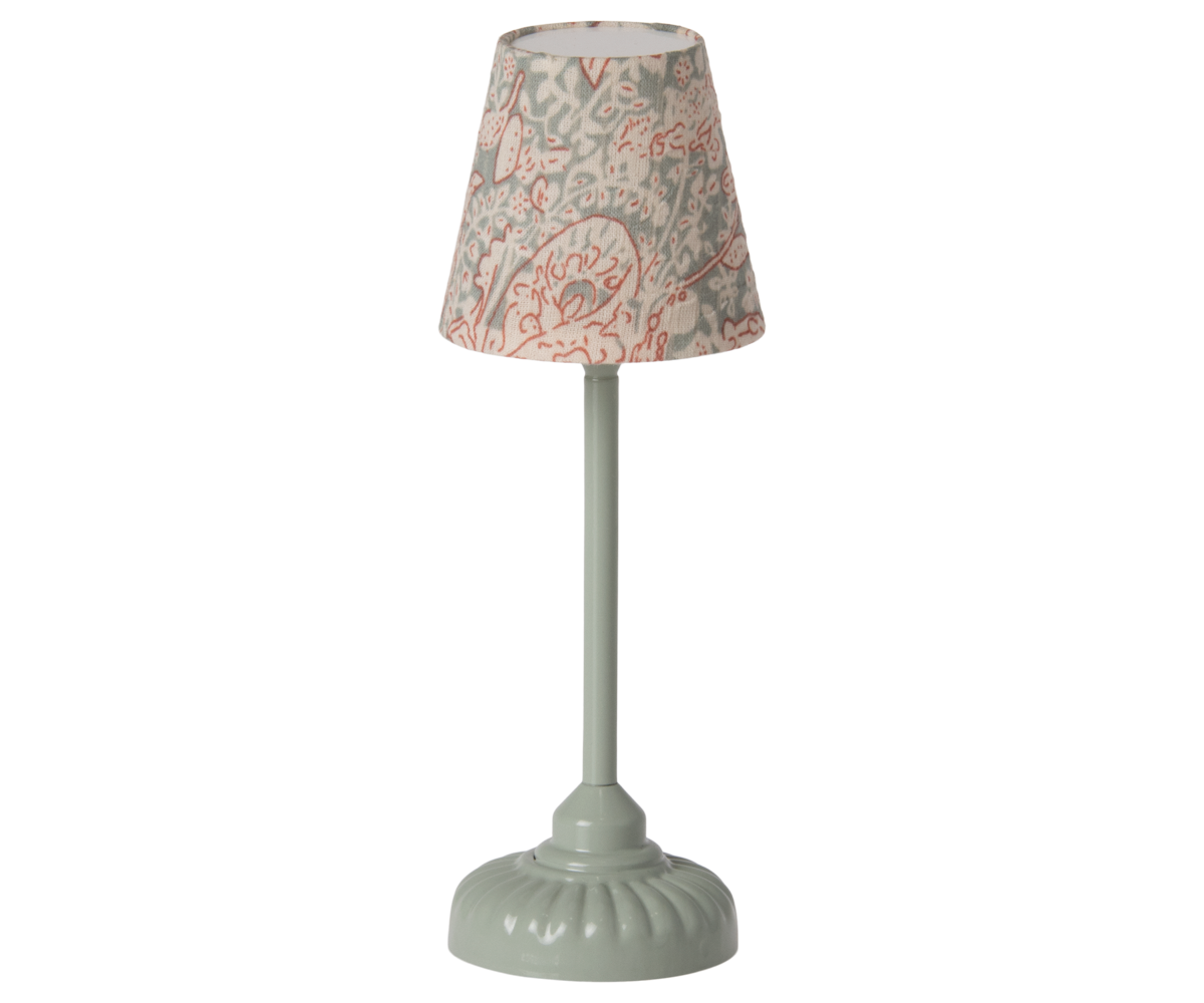 Maileg Vintage Floor Lamp in Mint for Mouse