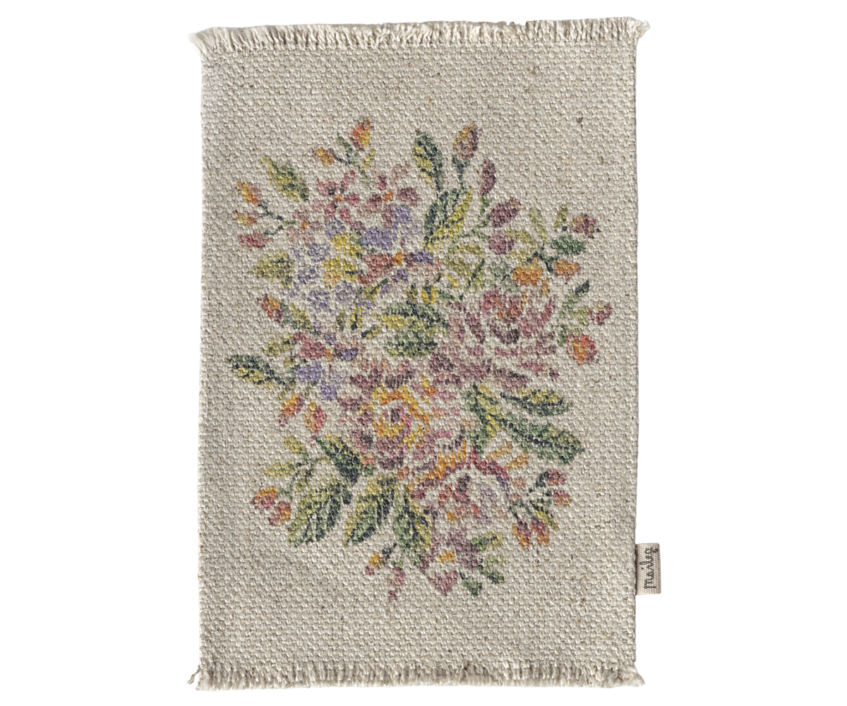 Maileg Rug with Flowers Medium