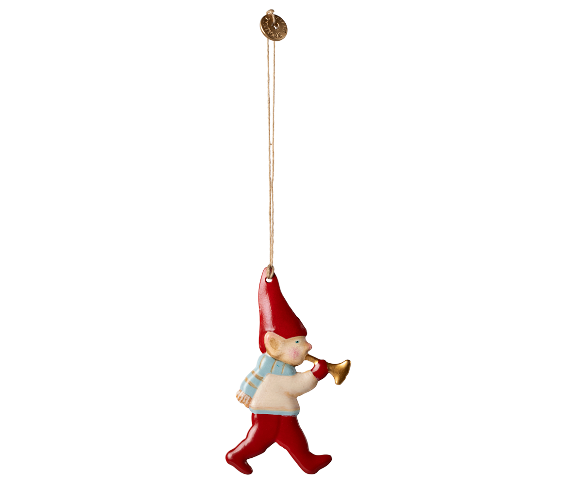 Maileg Pixy With Trumpet Metal Ornament
