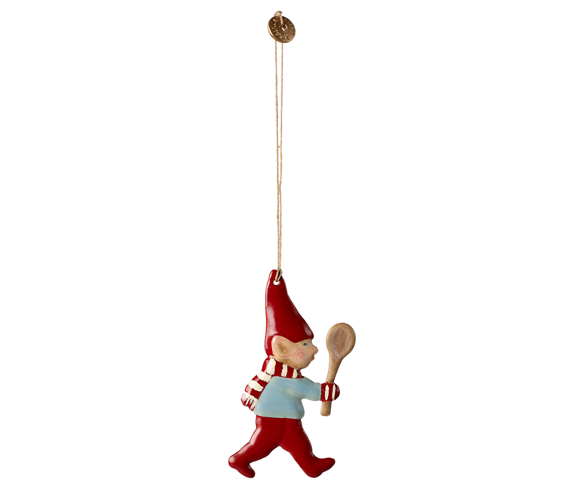 Maileg Pixy With Spoon Metal Ornament