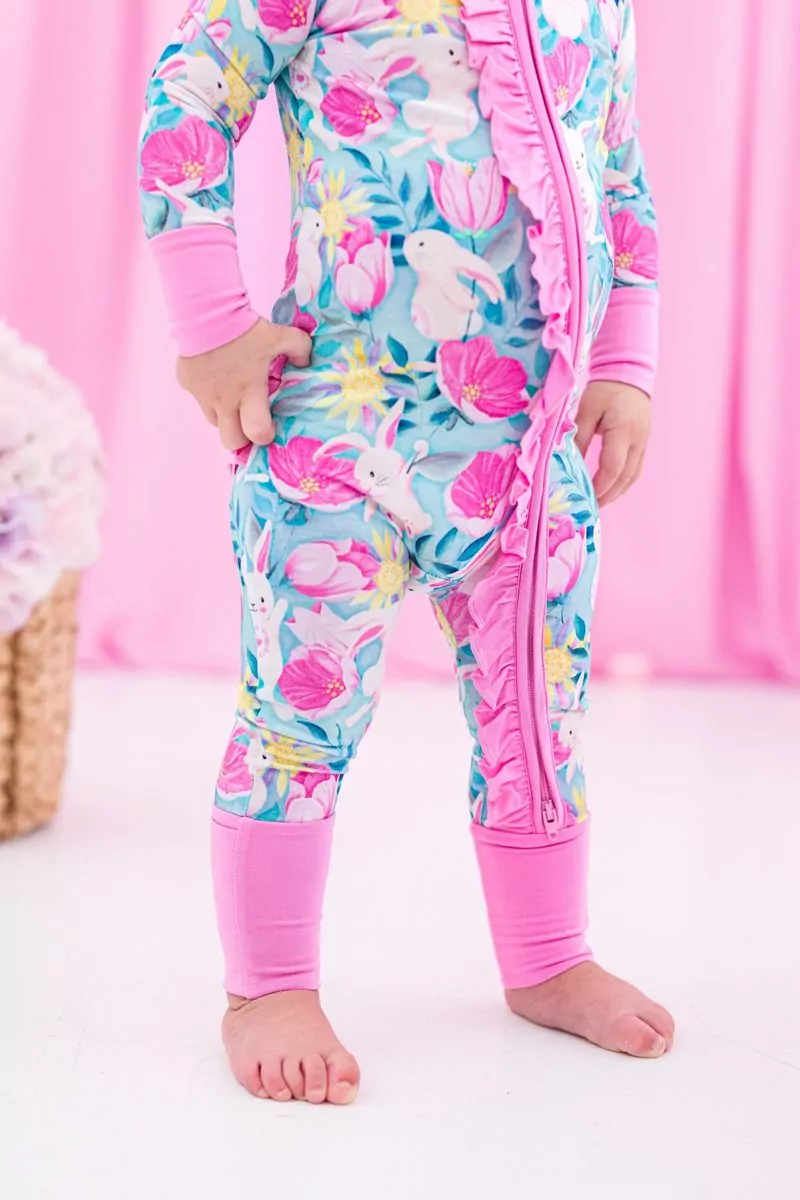 000246155372399F_L Birdie Bean Lily Ruffle Bamboo Viscose Convertible Romper - FINAL SALE