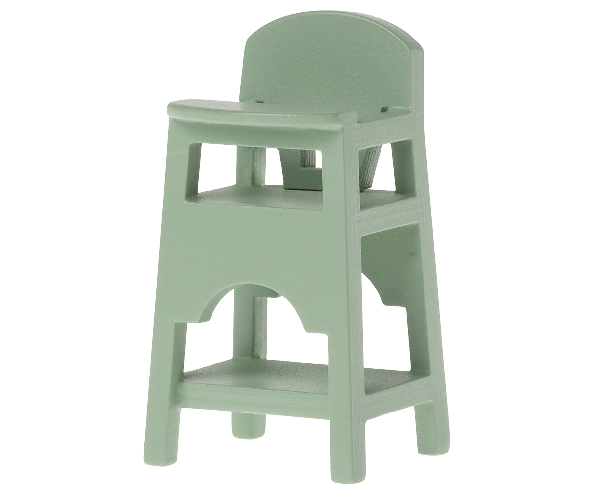 Maileg High Chair In Mint For Mouse