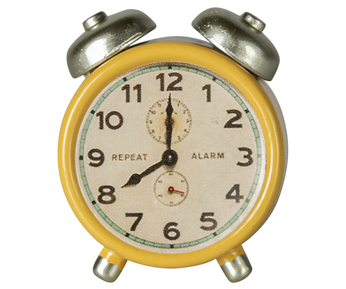 Maileg Alarm Clock In Yellow For Mouse