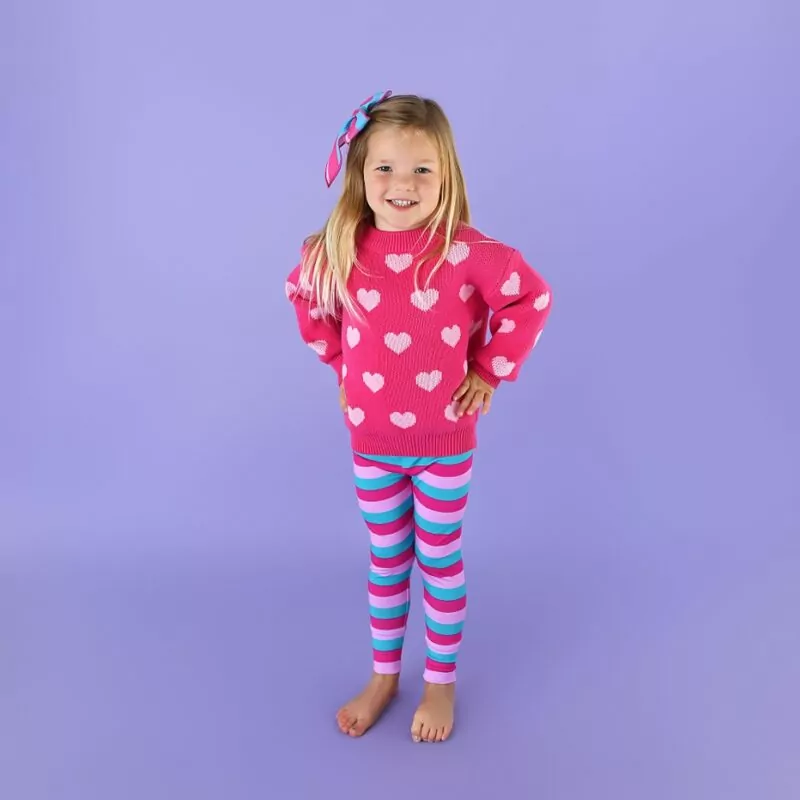 Gigi and Max Pink Heart Sweater