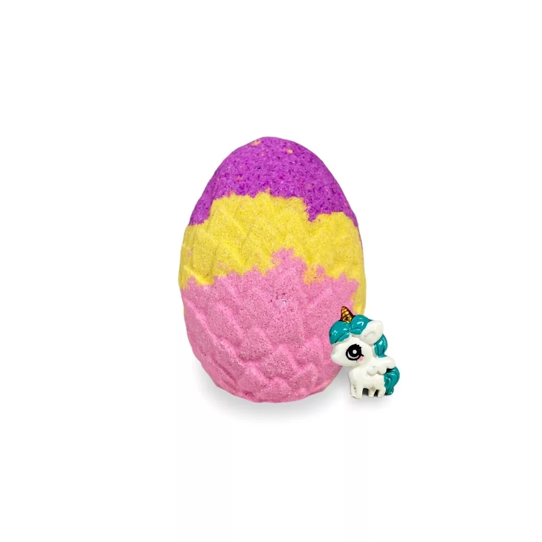 Happy Hippo Bath Unicorn Egg  Bath Bomb with Toy