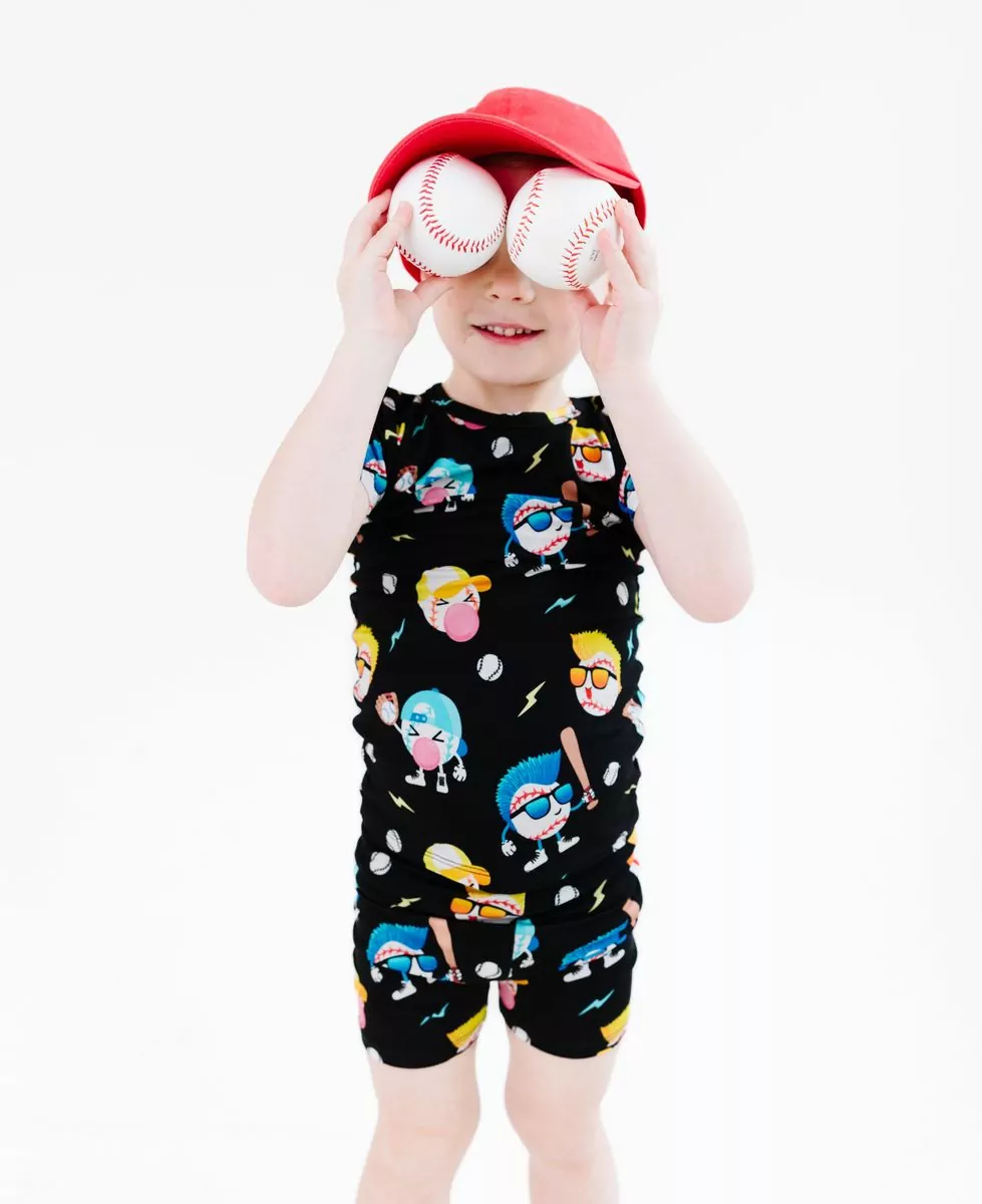 Birdie Bean Slugger Bamboo Viscose Short Sleeve Pajama Set