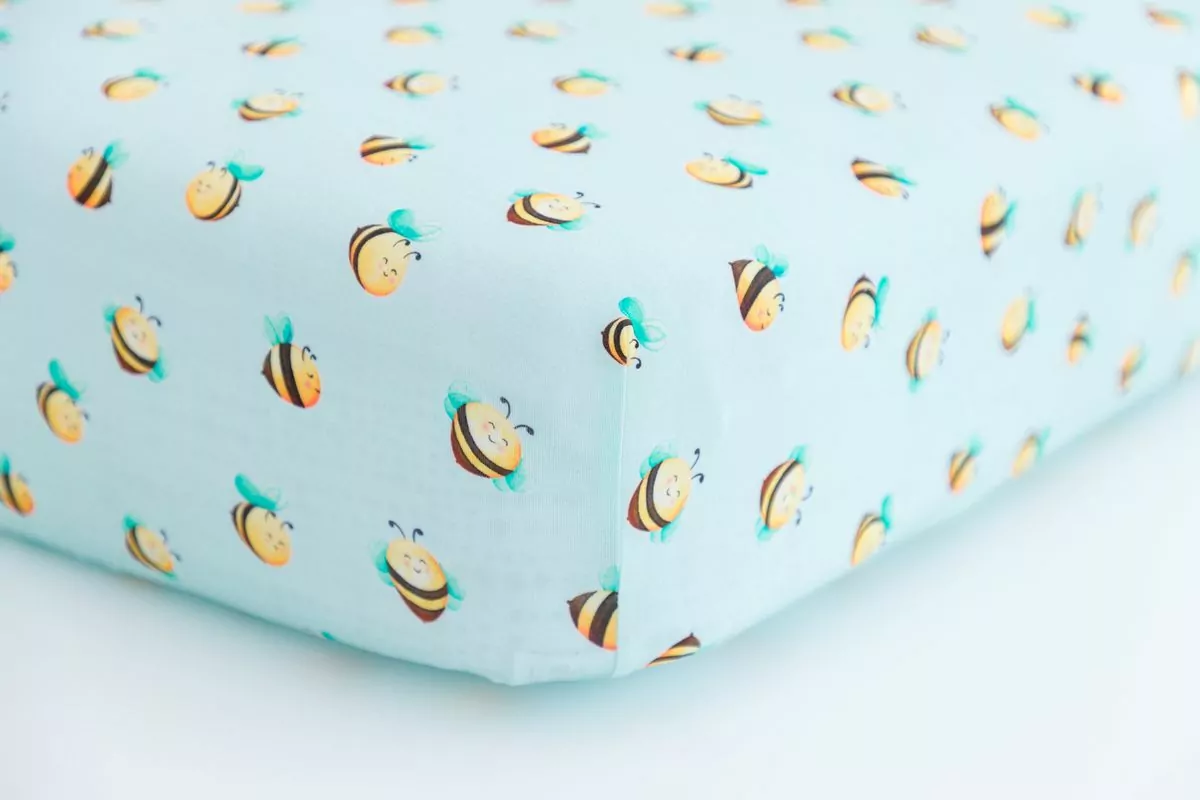 Birdie Bean Bumble Bee Bamboo Viscose Crib Sheet