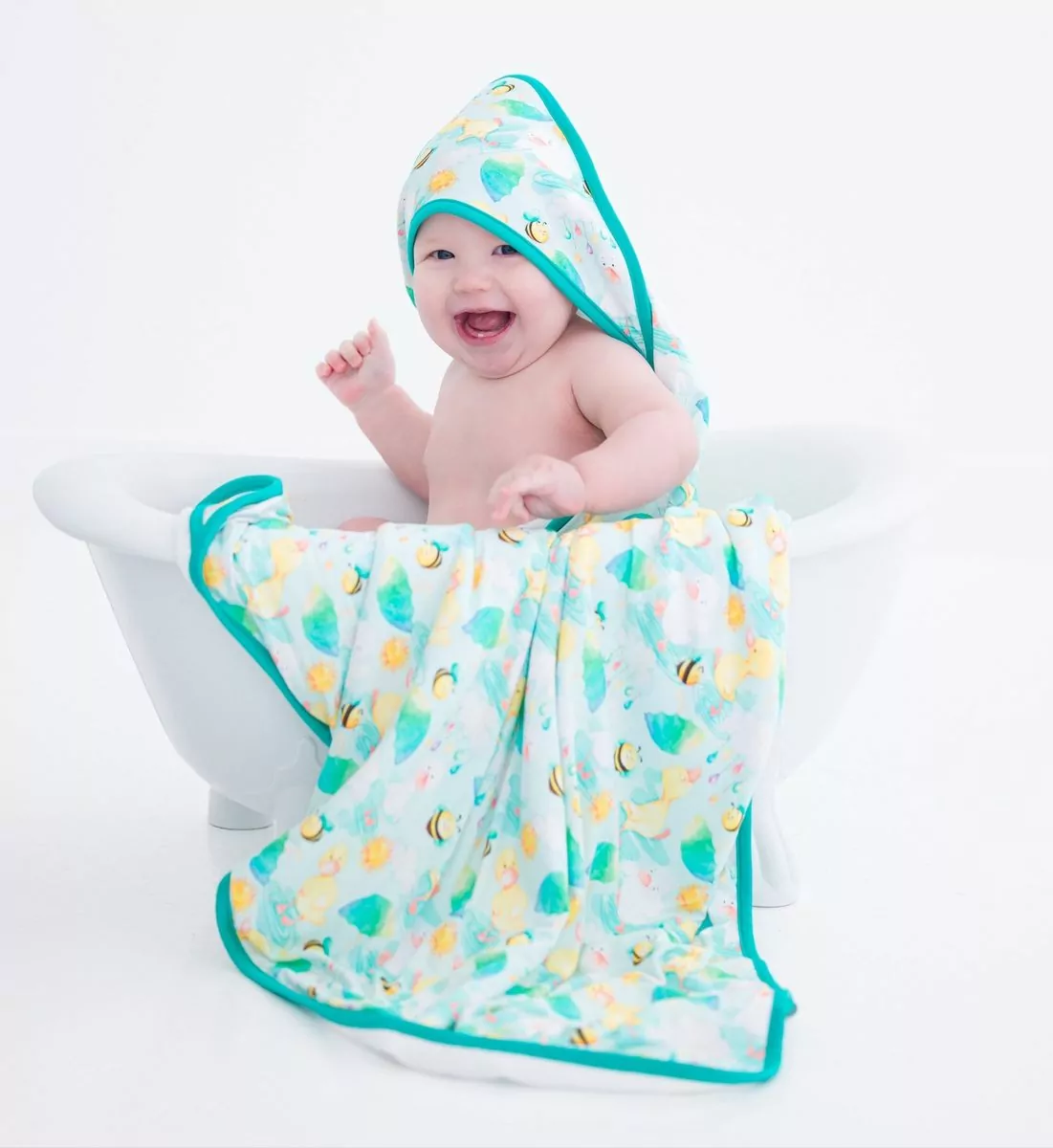 Birdie Bean Waddles Toddler Hooded Bath Towel