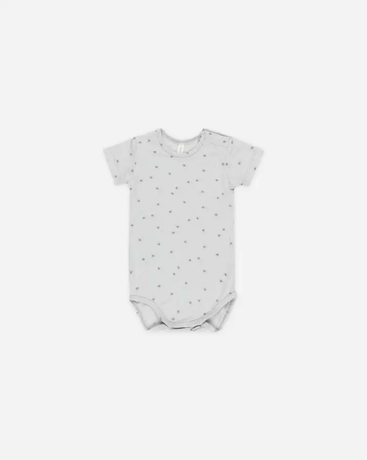 Quincy Mae Bamboo Short Sleeve Bodysuit In Twinkle