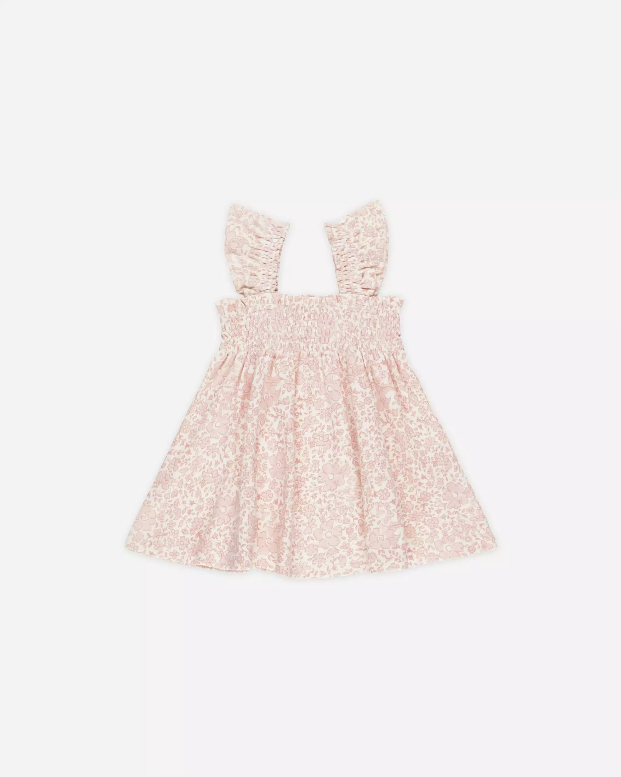 Quincy Mae Smocked Jersey Dress In Pink Blossom