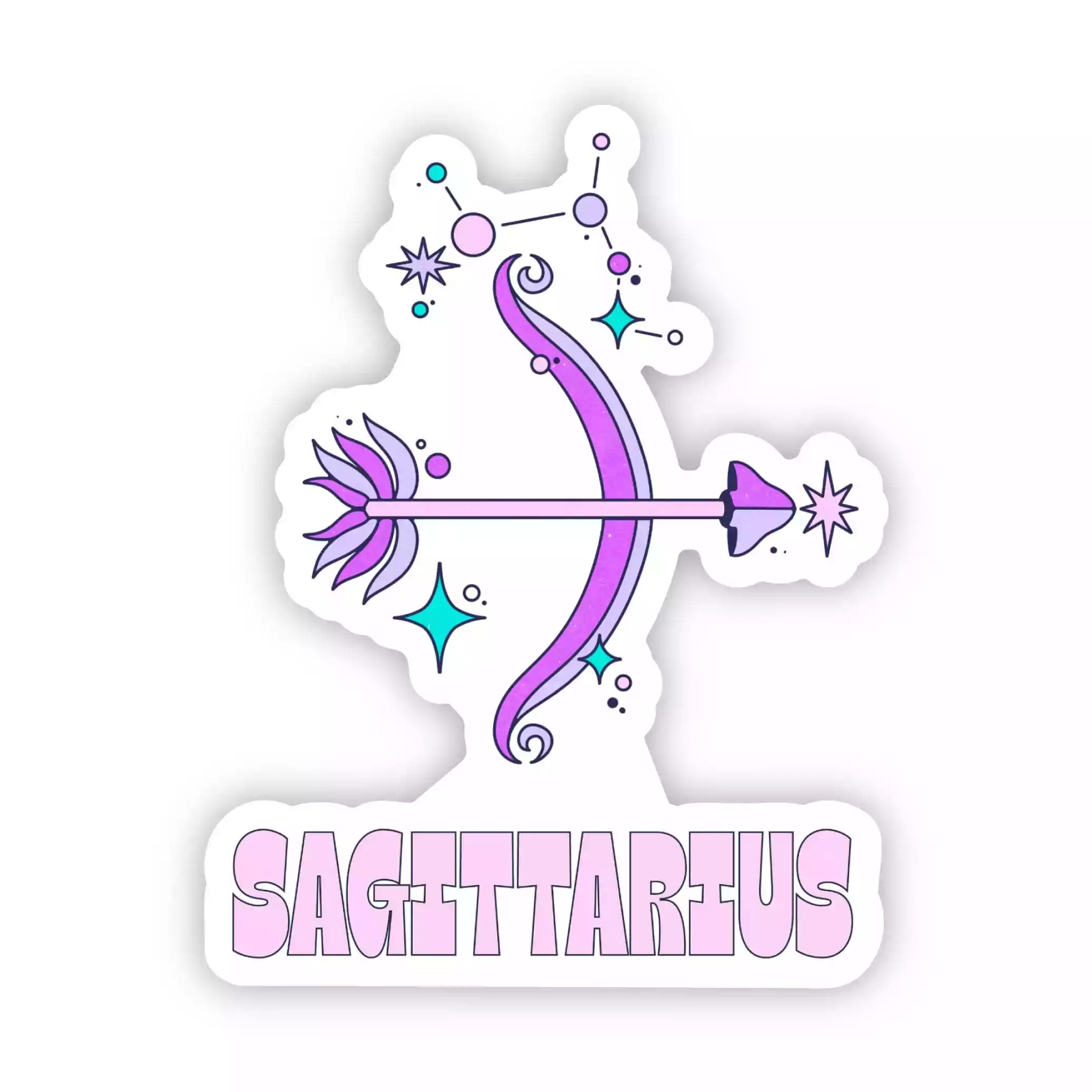 Big Moods Sagittarius Zodiac Sign Sticker