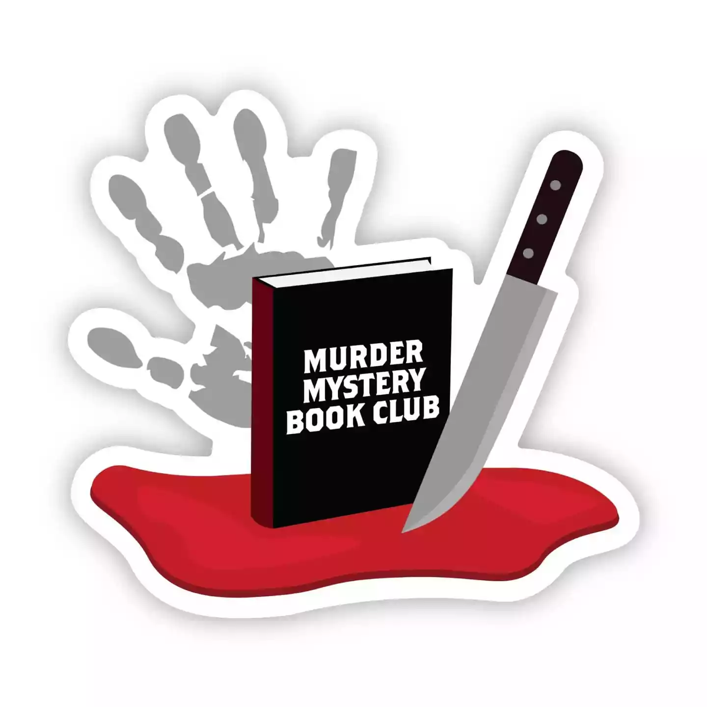 Big Moods Murder Mystery Book Club Sticker