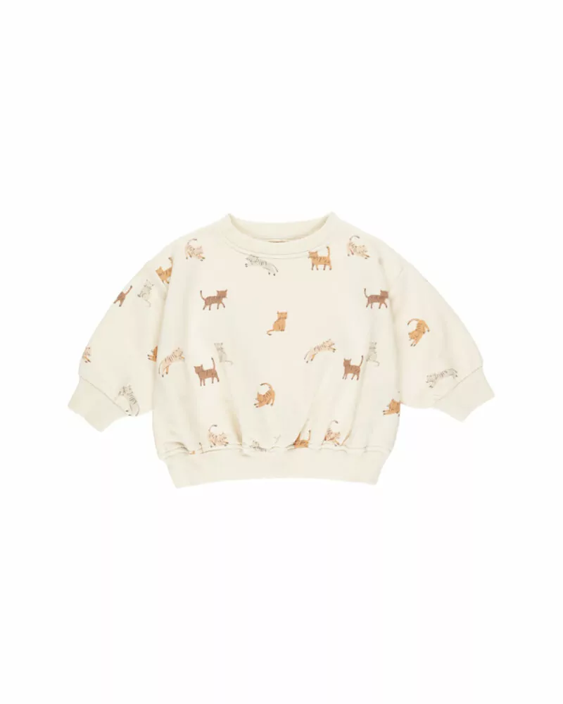 Quincy Mae Relaxed Sweatshirt In Cats
