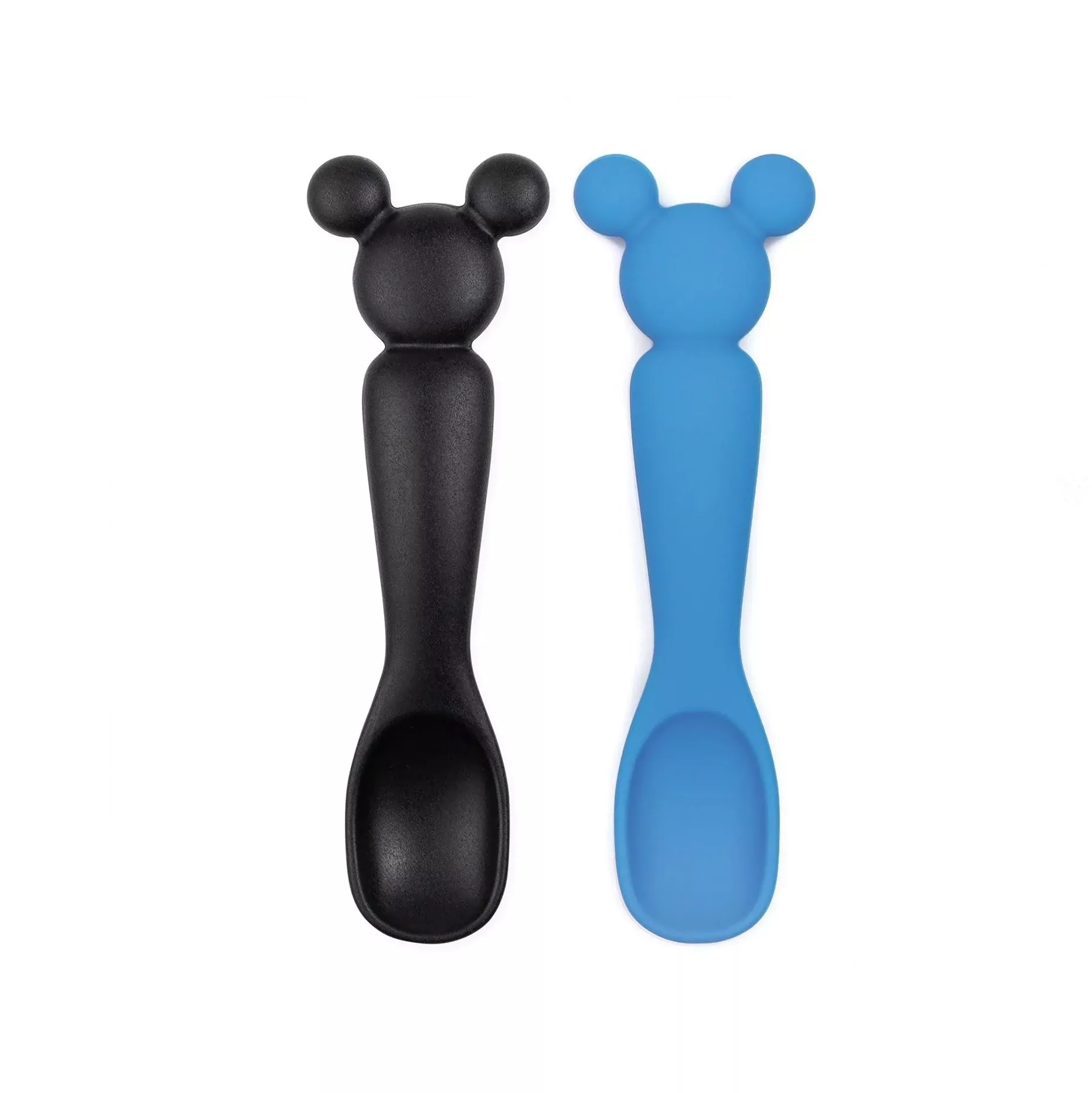 Bumkins Silicone Dipping Spoons: Mickey Mouse (Black and Blue)