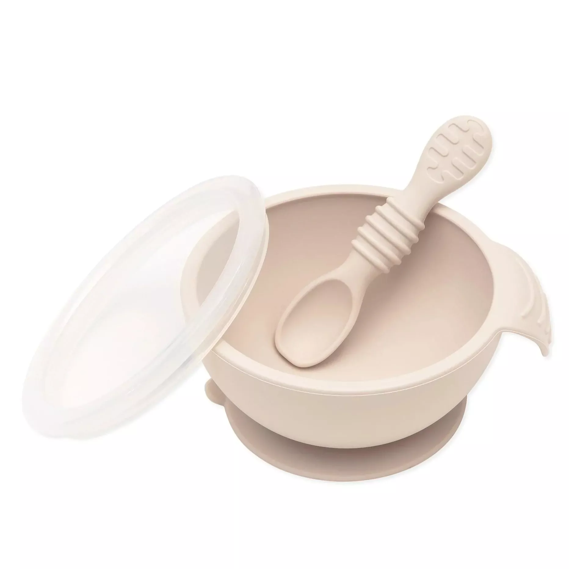 Bumkins Silicone First Feeding Set: Sand