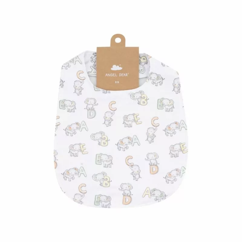 Angel Dear Vintage Elephant ABC Feeding Bib