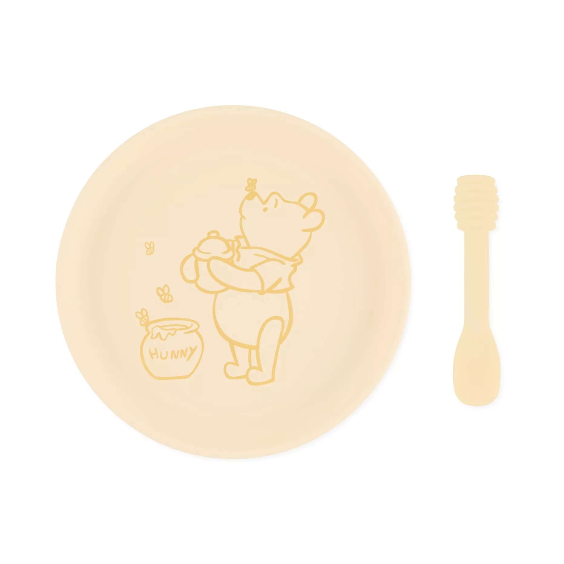 Bumkins Silicone Plate + Spoon Set: Disney Winnie the Pooh