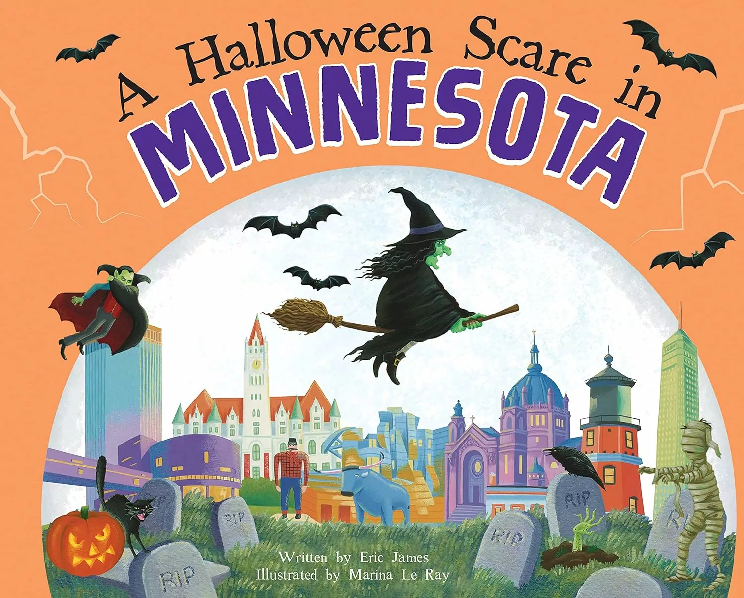 Sourcebooks Halloween Scare in Minnesota Hardcover Book