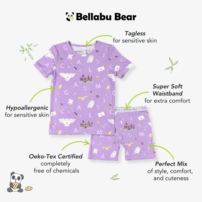 Harry Potter Hedwig's Magical Mail Bamboo Viscose Pajama Short Set