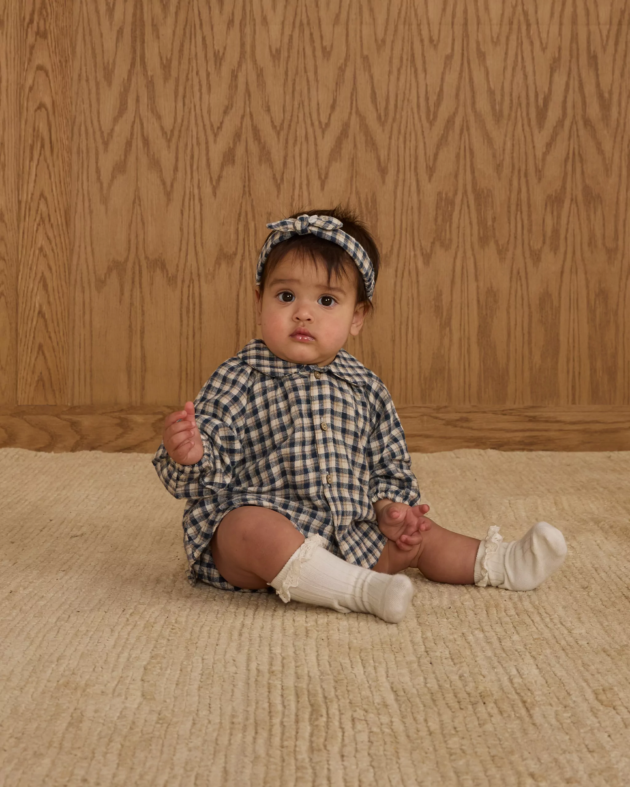 Rylee & Cru Nellie Set In Navy Check