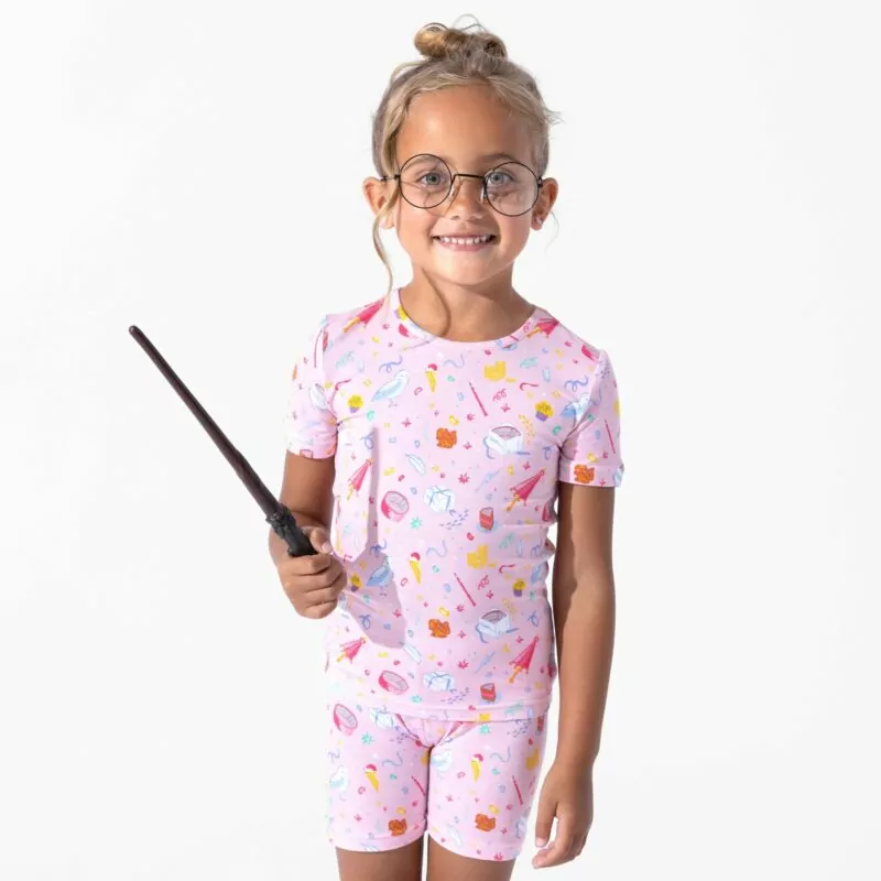 Bellabu Bear Harry Potter Happee Birthdae Harry Bamboo Viscose Pajama Short Set Bellabu Bear Harry Potter Happee Birthdae Harry Bamboo Viscose Pajama Short Set