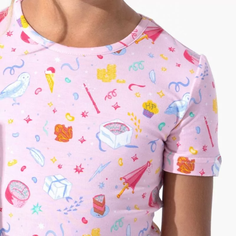 Harry Potter Happee Birthdae Harry Bamboo Viscose Pajama Short Set from Bellabu Bear Harry Potter Happee Birthdae Harry Bamboo Viscose Pajama Short Set from Bellabu Bear