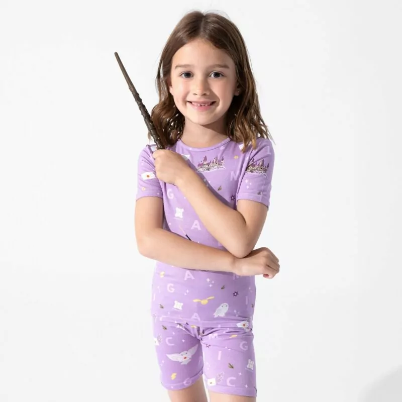 Bellabu Bear Harry Potter Hedwig's Magical Mail Bamboo Viscose Pajama Short Set