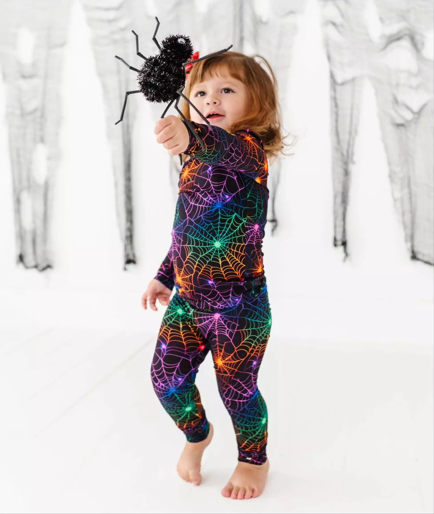 Birdie Bean Neon Webs Bamboo Viscose Pajama Set Birdie Bean Neon Webs Bamboo Viscose Pajama Set