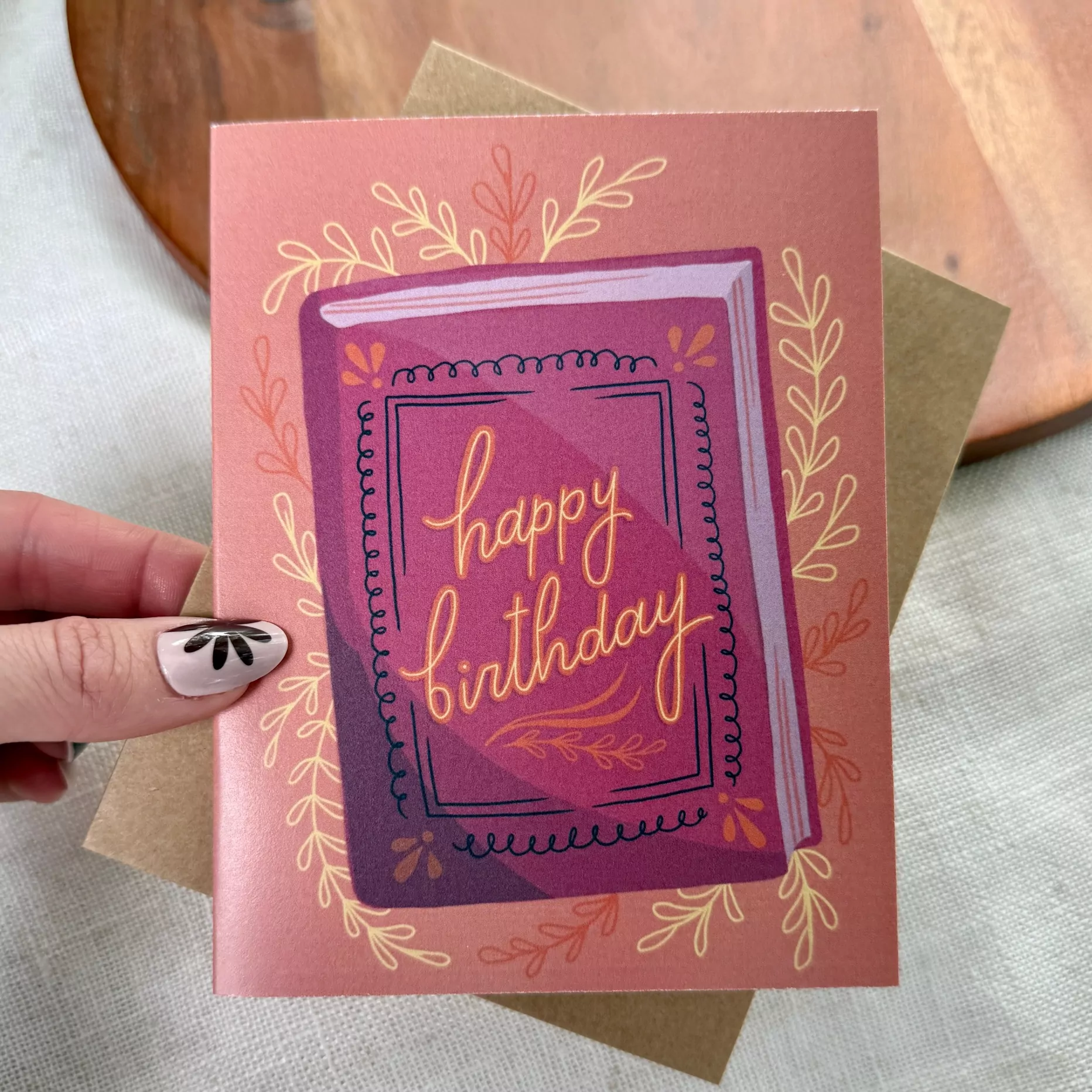 Big Moods Happy Birthday Bookish Greeting Card
