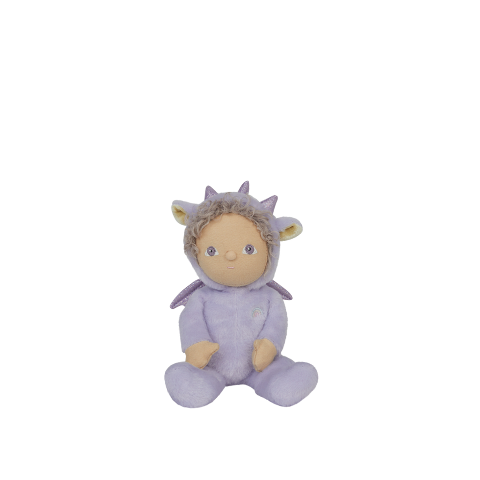 Olli Ella Dinky Dinkum Doll Duffy Dragon In Lavender Olli Ella Dinky Dinkum Doll Duffy Dragon In Lavender