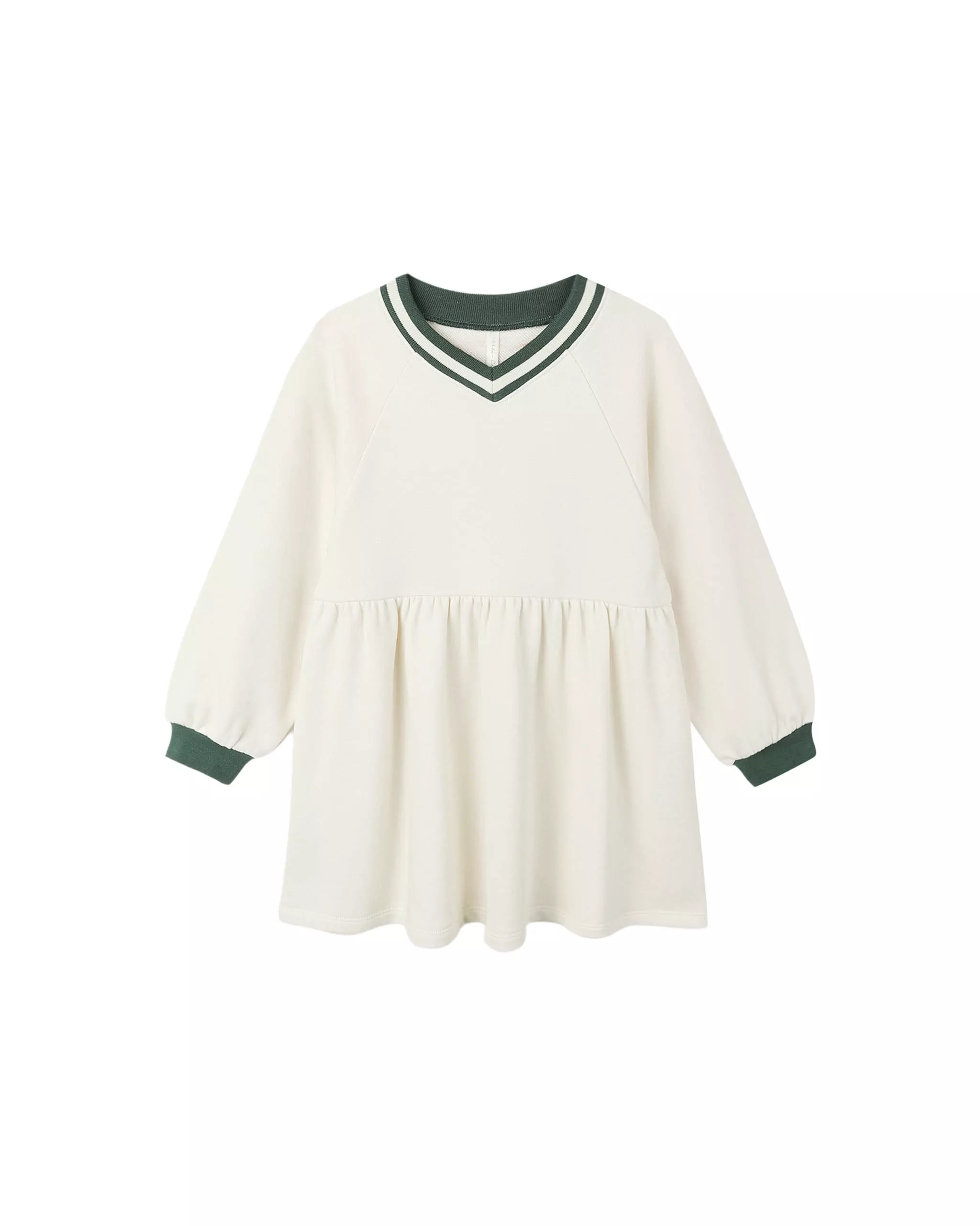 Rylee & Cru Raglan Sweatshirt Dress In Natural Rylee & Cru Raglan Sweatshirt Dress In Natural
