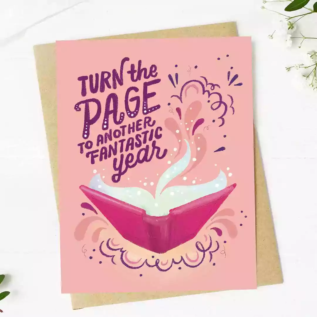 Big Moods Another Fantastic Year Bookish Birthday Card