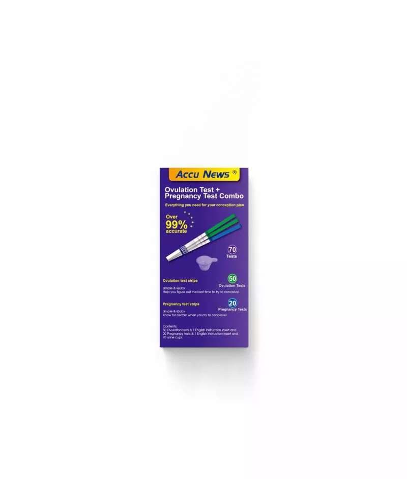 Accu News Ovulation (LH)+ Pregnancy (hCG) Combo Tests Maternity Accu News Ovulation (LH)+ Pregnancy (hCG) Combo Tests Maternity