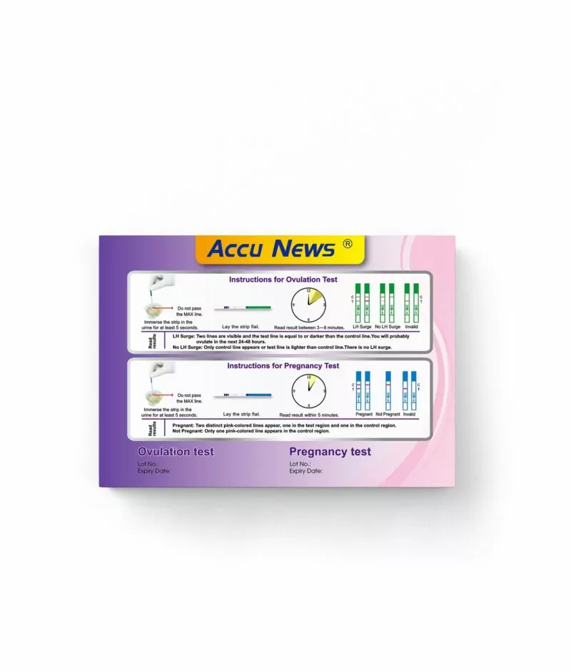 Ovulation (LH)+ Pregnancy (hCG) Combo Tests from Accu News Ovulation (LH)+ Pregnancy (hCG) Combo Tests from Accu News