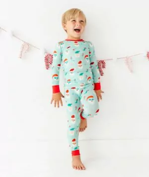 Birdie Bean Santa Squad Bamboo Viscose 2-Piece Pajama Set