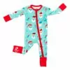 Santa Squad Bamboo Viscose Convertible Romper available at Blossom
