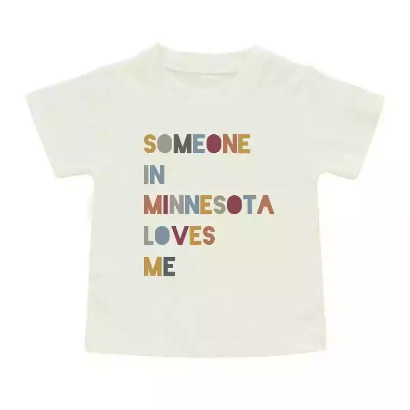 Emerson and Friends Someone in Minnesota Short Sleeve Cotton T-Shirt