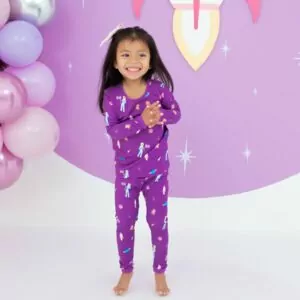 Kyte BABY Long Sleeve Pajamas in Barbie Astronaut Kyte BABY Long Sleeve Pajamas in Barbie Astronaut