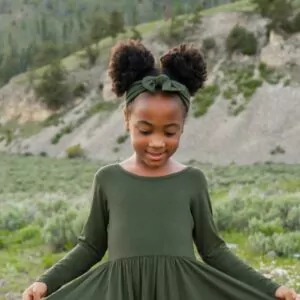 Kyte BABY Bow Headband in Fir Kyte BABY Bow Headband in Fir