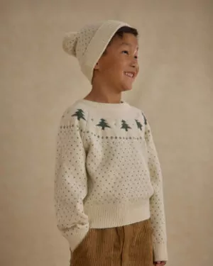 Rylee & Cru Fair Isle Sweater In Trees Rylee & Cru Fair Isle Sweater In Trees