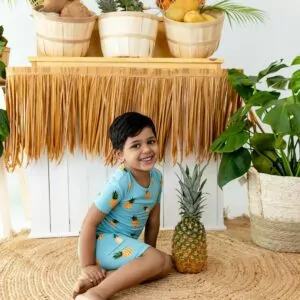 Kyte BABY Short Sleeve Pajamas in Pineapple Kyte BABY Short Sleeve Pajamas in Pineapple