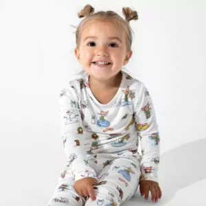 Bellabu Bear If You Give A Mouse A Cookie Christmas Bamboo Viscose Pajama Set