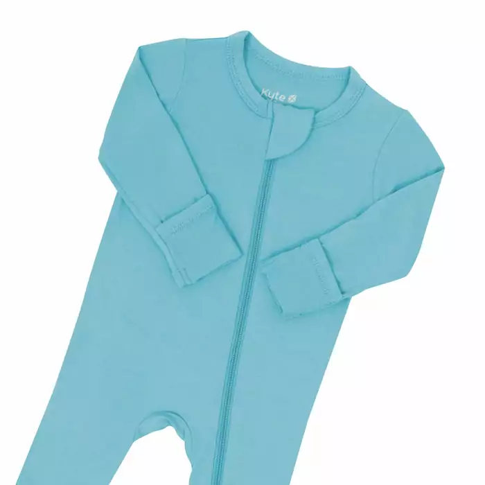 Zippered Footie in Makai