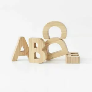 5b9b3d5963c7e98c0a3559bd3b821c02d6a6f7f55f4761682b7f271da6230a4c Bamboo Letters from Wee Gallery