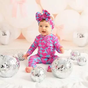 Gigi and Max Cora Ruffle Bamboo Viscose Convertible Footie