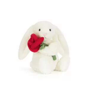 Jellycat Cream Bunny with Rose Jellycat Cream Bunny with Rose