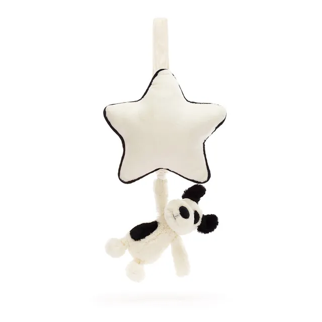 Jellycat Bashful Black & Cream Puppy Musical Pull part of our  collection