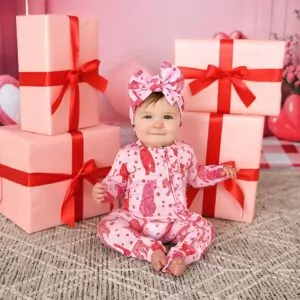 Gigi and Max Cambrie Ruffle Bamboo Viscose Convertible Footie