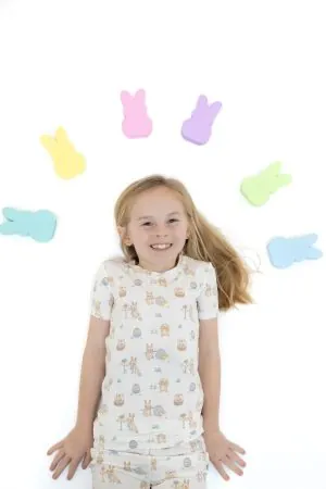 Angel Dear Easter Egg Hunt Bamboo Viscose Loungewear Short Set