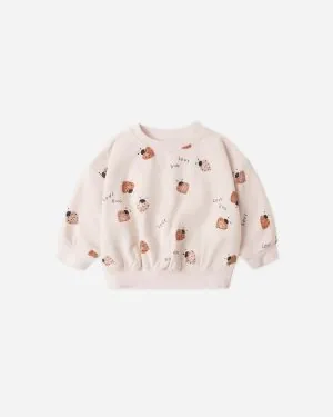Quincy Mae Relaxed Sweatshirt In Love Bug